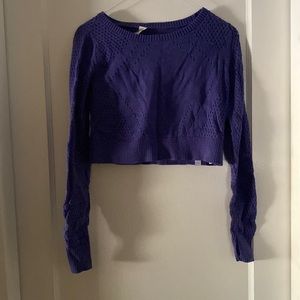 Ivivva by Lululemon Cropped Purple Sweater